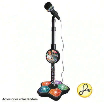Kids’ Karaoke Machine Stand – Electronic Microphone Toy for Parties