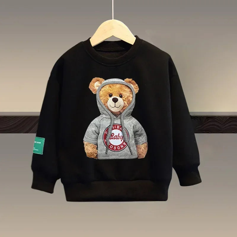 Cartoon Bear Tracksuit: Cozy & Cute for Kids