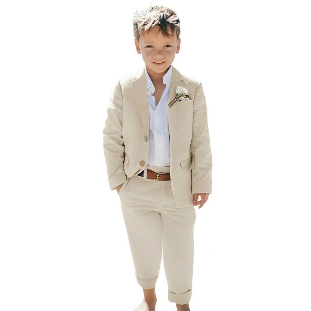 Little Gentleman 2-Piece Suit – Boys’ Summer Casual & Formal Outfit