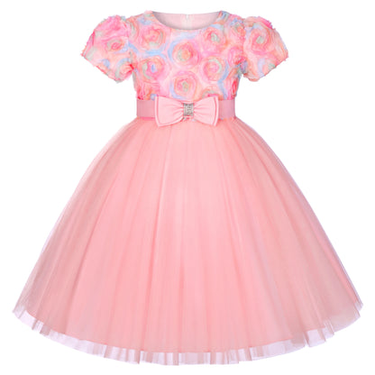 Little Girl’s Bow Dress – Birthday & Party Wear