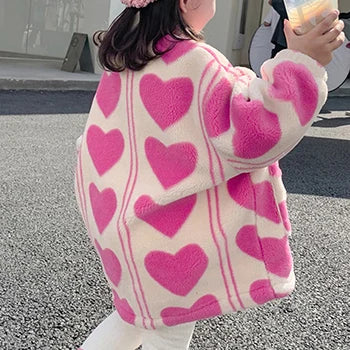 Little Princess Warm Coat – Plush Girls’ Outerwear