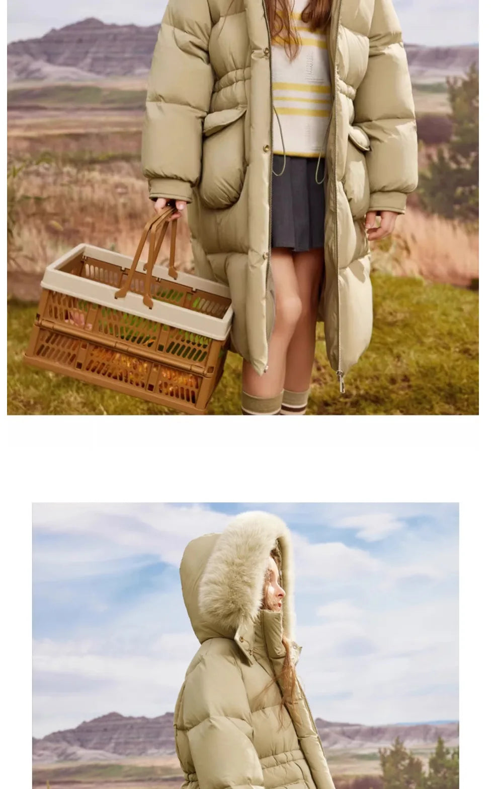 Kids’ Cotton Winter Coat – Hooded, Thick & Stylish for Girls