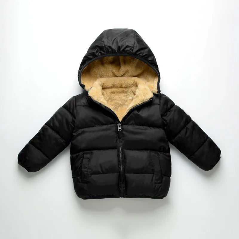 Plush Warm Outerwear – Boys & Girls Winter Jacket