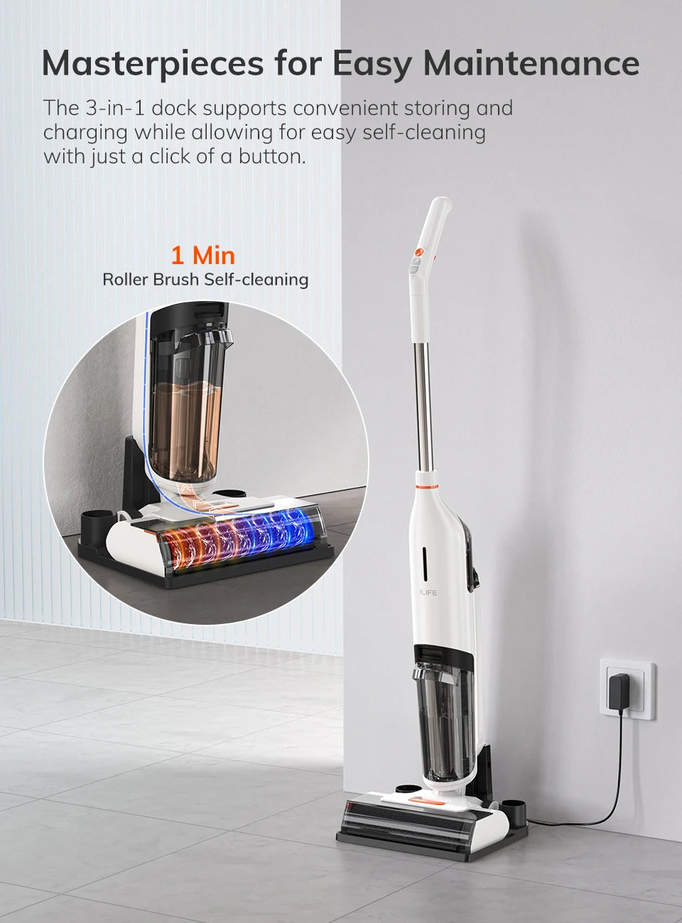 W90 Cordless Wet-Dry Smart Mop: Powerful Cleaning Made Easy