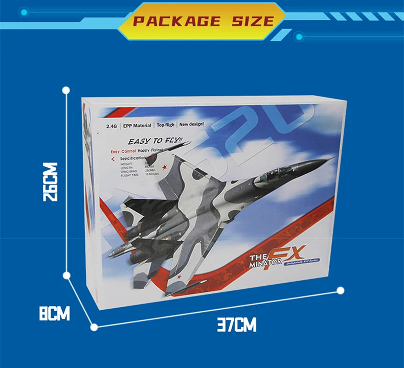 2.4G RC Foam Aircraft SU-35 – Fighter Jet Glider Toy for Kids