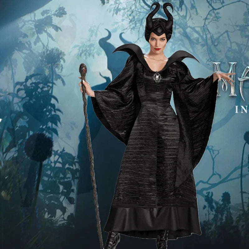 Dark Witch Queen Costume – Gothic Maleficent Halloween Look