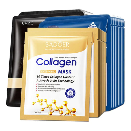 Hydrate & Firm: 20-Pack Hyaluronic Acid Collagen Face Masks