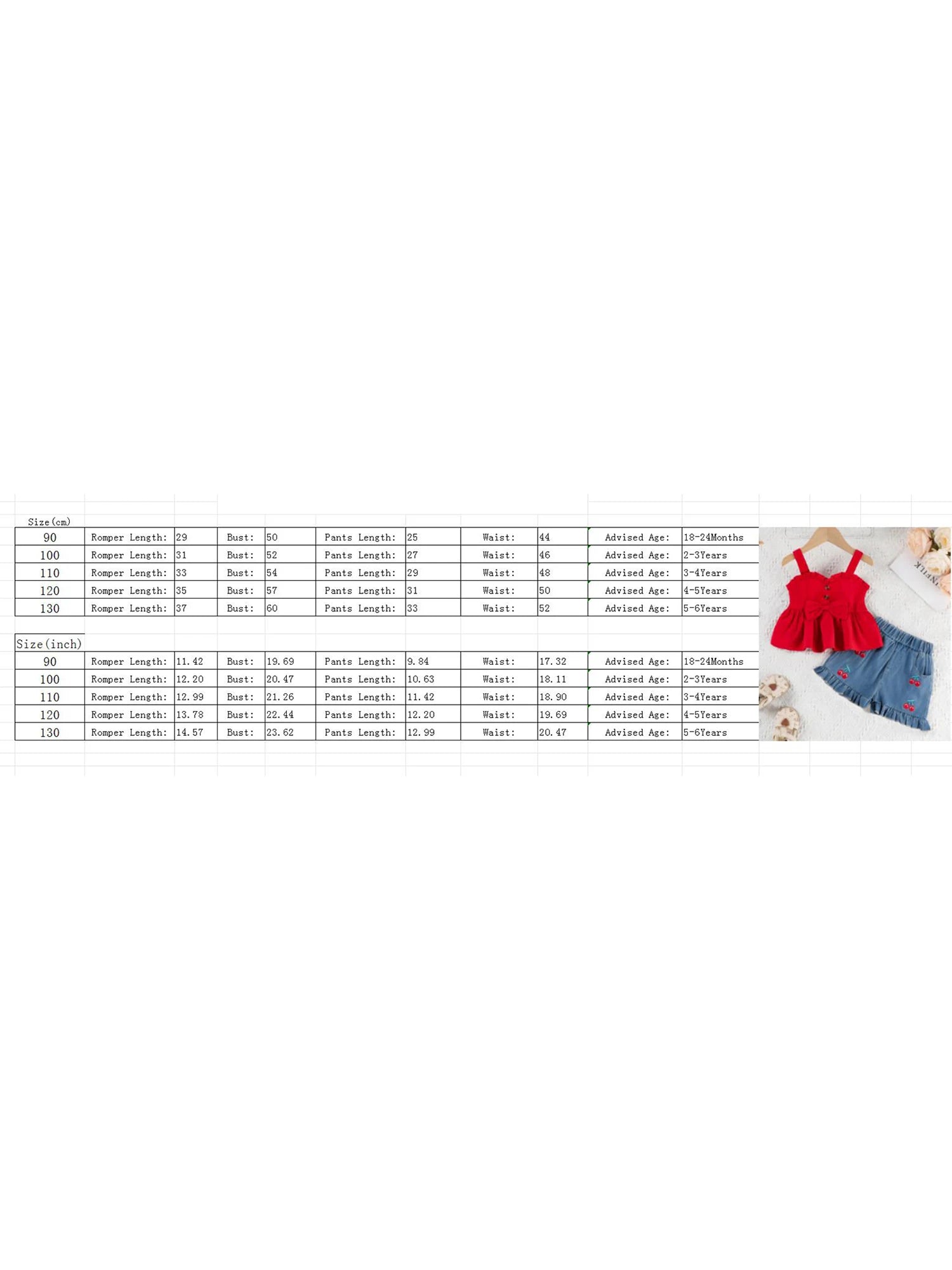 Cute Clothing Set for Girls 18M–6T