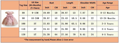 Kids’ Formal Embroidered Dress – Vintage Style Birthday