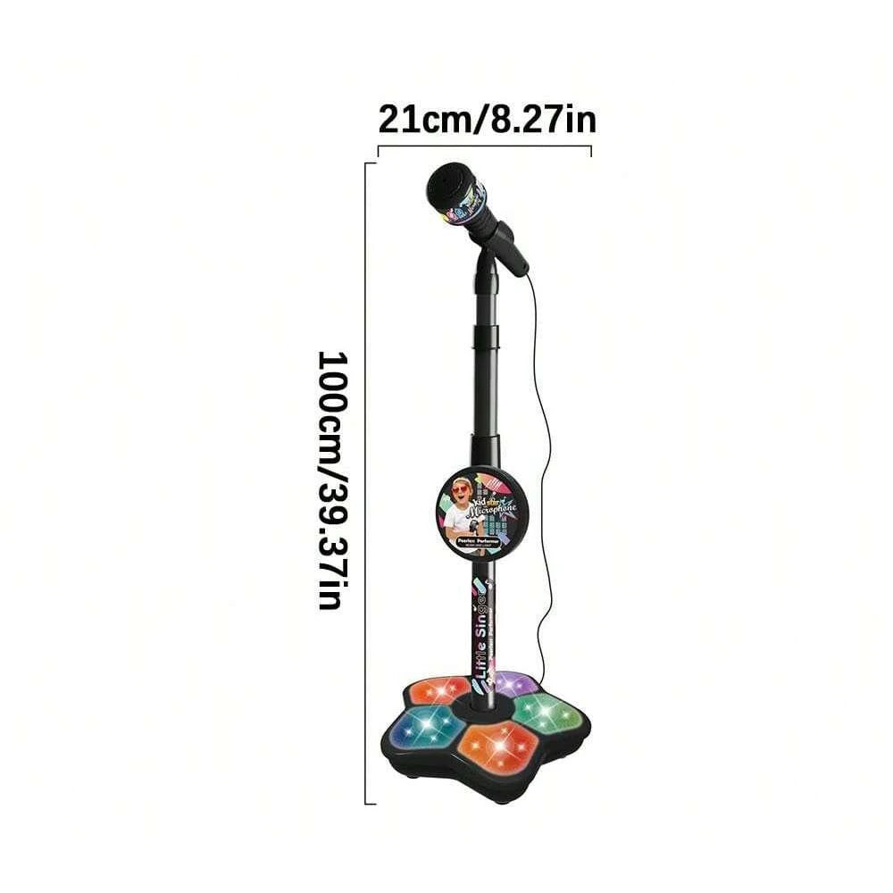 Kids’ Karaoke Machine Stand – Electronic Microphone Toy for Parties