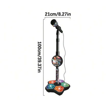 Kids’ Karaoke Machine Stand – Electronic Microphone Toy for Parties
