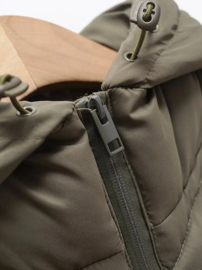 Stylish Warmth: Hooded Patchwork Cotton Jacket