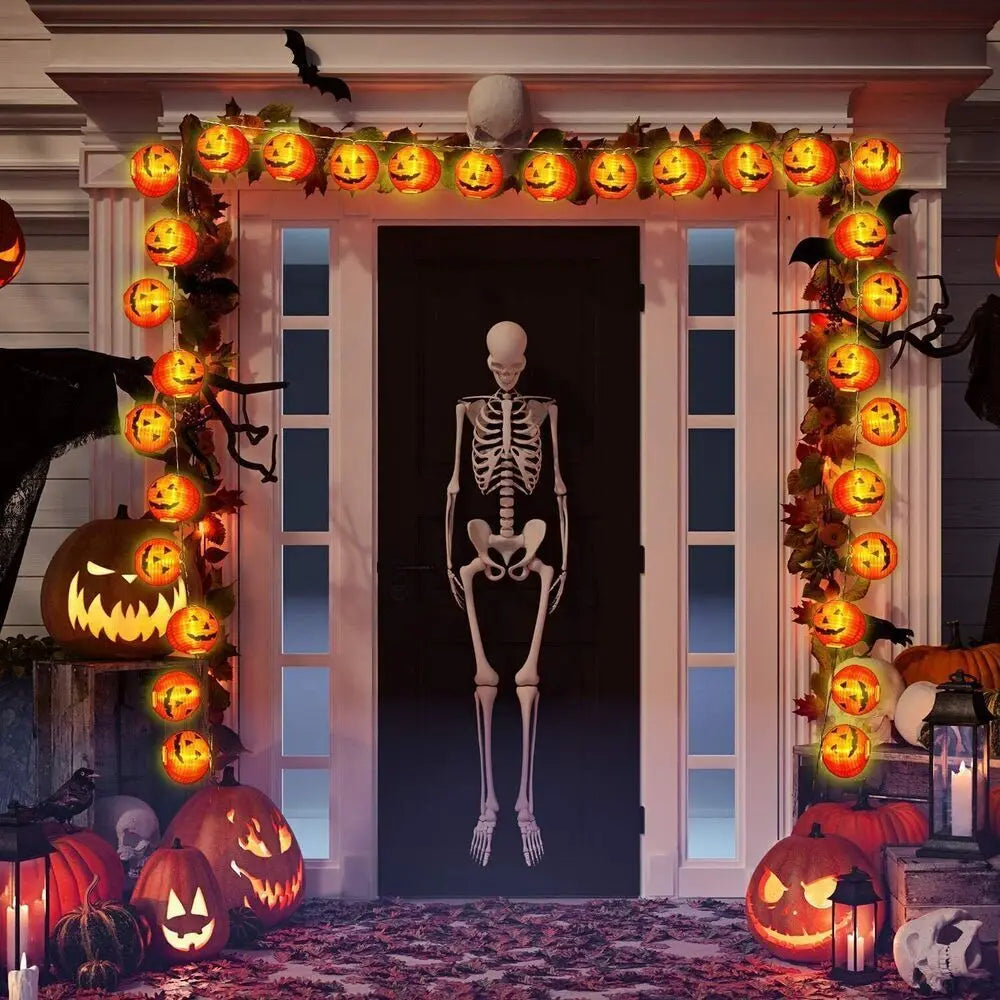 Halloween Pumpkin Lights – LED String for Garden & Party Decor