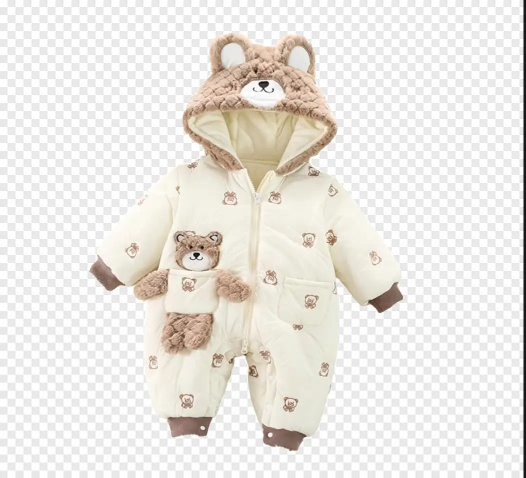 Baby Cotton-Padded Romper – Soft & Warm