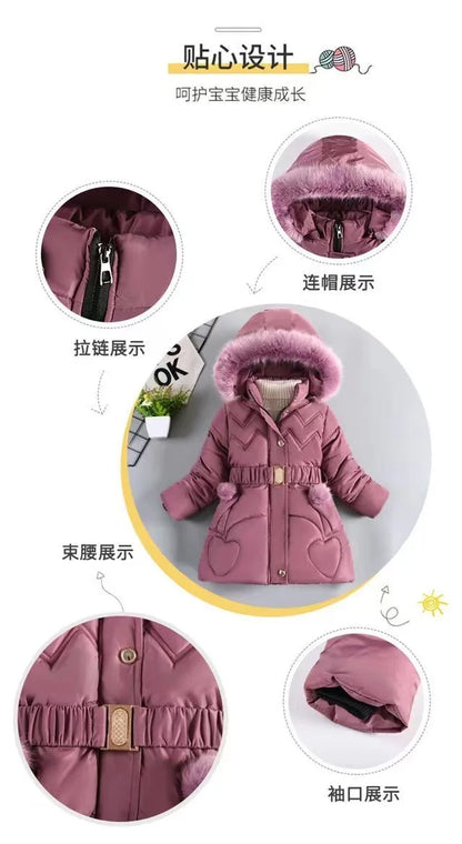 Kids’ Hooded Padded Coat – Thick & Cozy Winter Wear