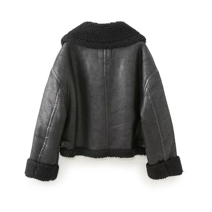 Double-Sided Biker Jacket – Long Sleeve & Collared