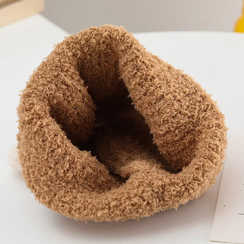 Winter Bear Hat – Windproof Knit for Kids