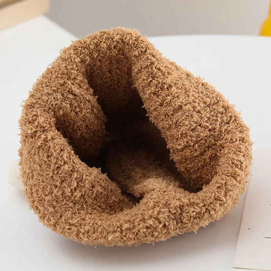 Winter Bear Hat – Windproof Knit for Kids