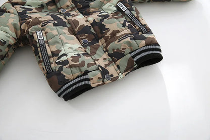 Baby Boys' Winter Coat – Warm Hooded Outerwear (2–6Y)