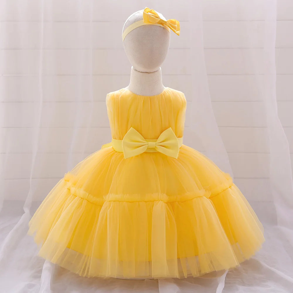 Baby Girl 1st Birthday Dress – Tulle Princess Gown