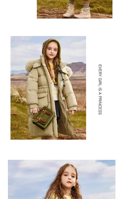 Kids’ Cotton Winter Coat – Hooded, Thick & Stylish for Girls