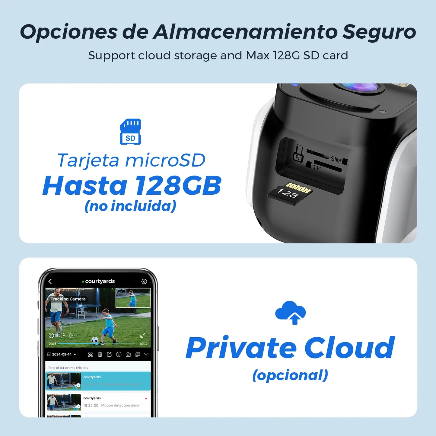 8MP Solar Security Camera | Dual Lens | WiFi | PIR Detection | Color Night Vision