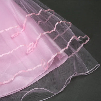 Elegant Mesh Skirt Dress for Girls – Wedding & Party