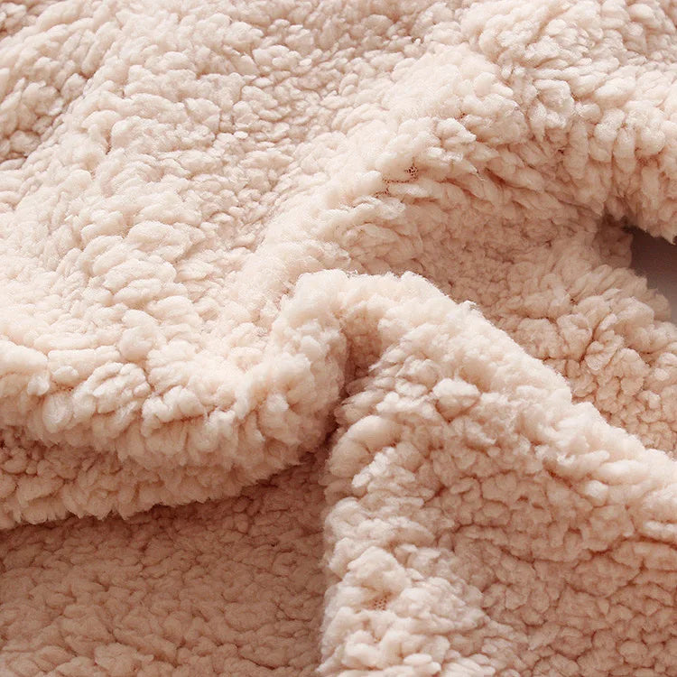 Winter Baby Romper – Embroidered Bear & Cozy Fleece