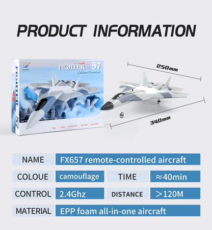 2.4G RC Foam Aircraft SU-35 – Fighter Jet Glider Toy for Kids