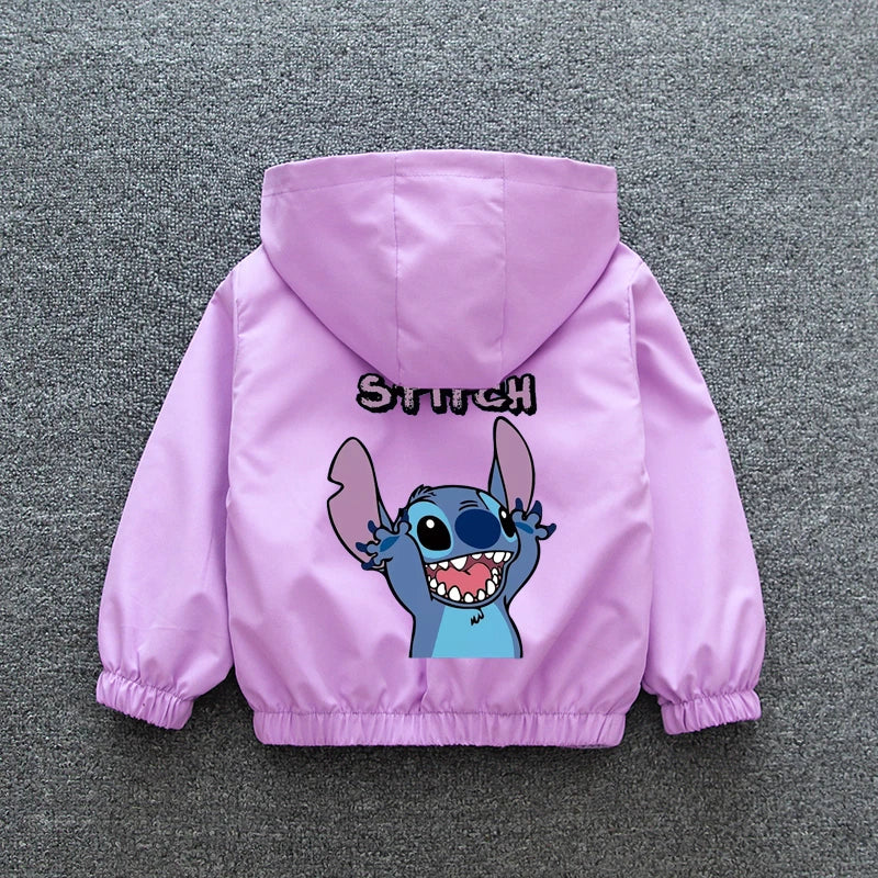 Lilo & Stitch Kids' Hooded Jacket: Cozy & Fun Cartoon Outerwear