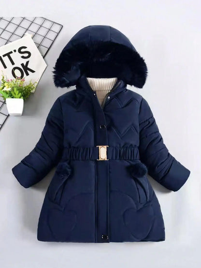 Kids’ Hooded Padded Coat – Thick & Cozy Winter Wear