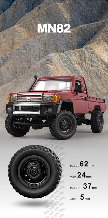 RC Pickup Truck MN82 – 1/12 Scale 4WD Off-Road Toy Car