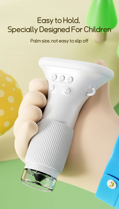 Kids Science Microscope 1000X – 200 Megapixel Digital Magnifier with LED