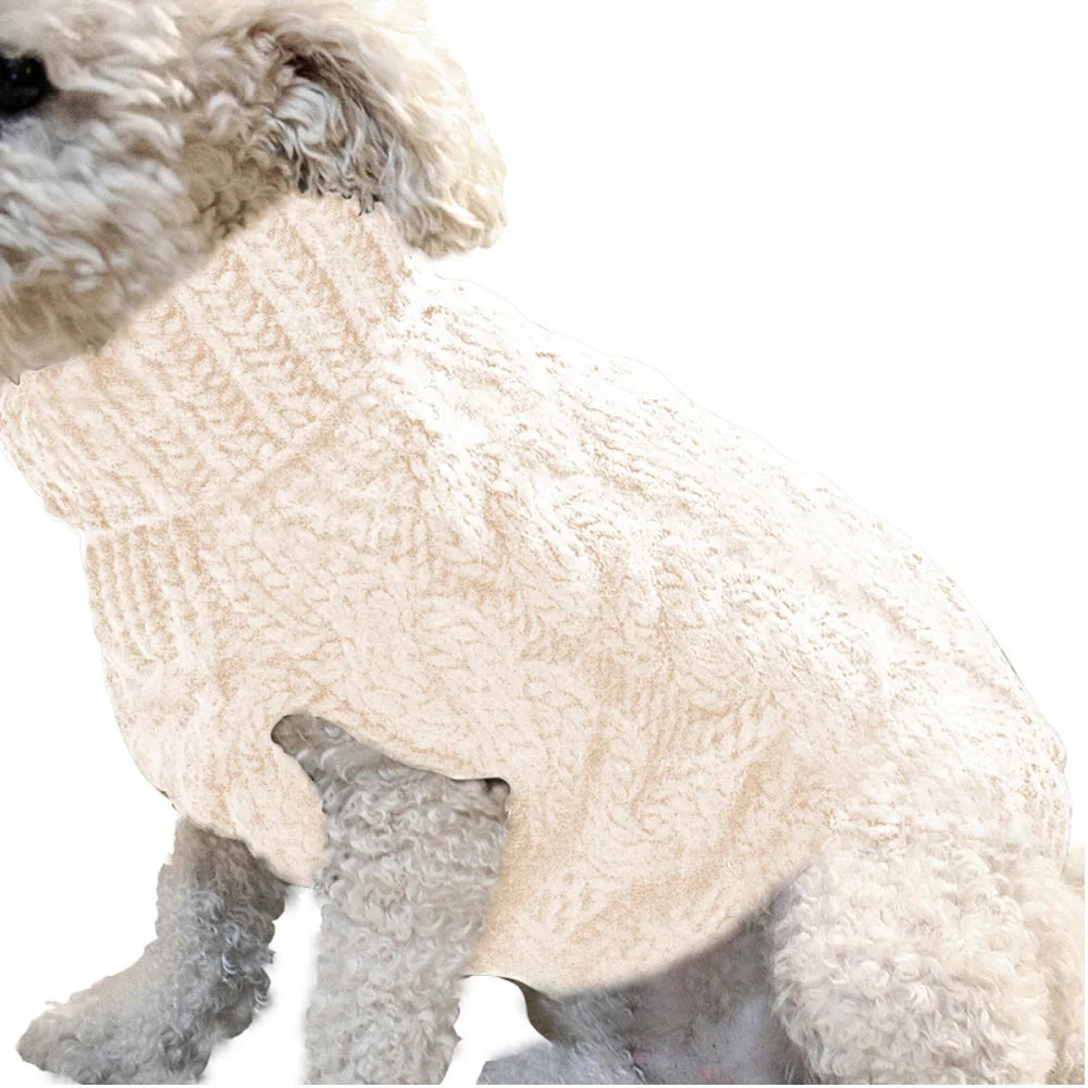 Cozy Pet Sweater – Warm Knitted Clothes for Dogs & Small Pets
