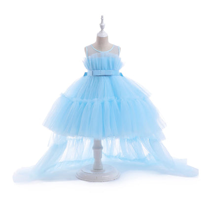Elegant Red Tulle Dress for Girls – First Communion & Birthday