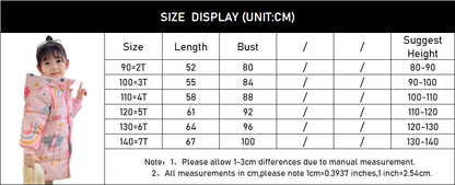 Kids’ Hooded Down Jacket – Warm & Windproof