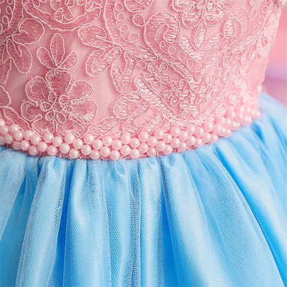 Kids’ Formal Embroidered Dress – Vintage Style Birthday