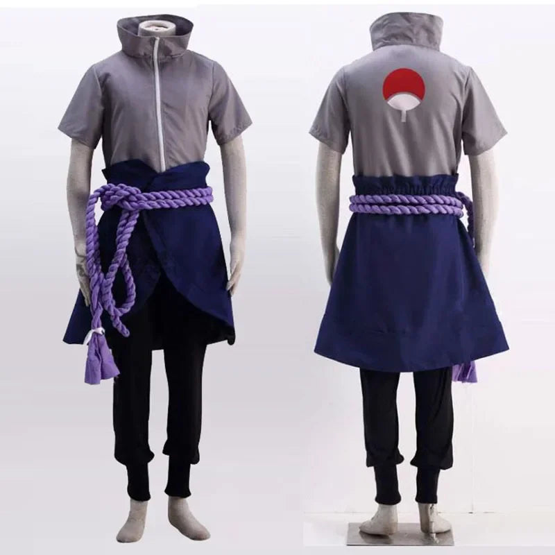 Anime Sasuke Cosplay Outfit – Uchiha Uniform for Halloween & Parties
