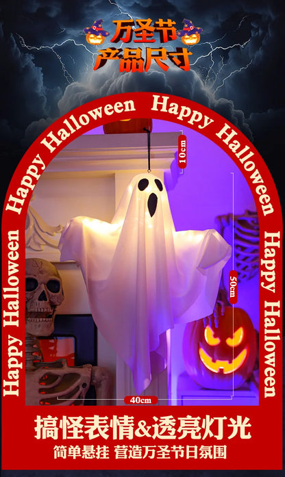 2024 LED Glow Ghost: Spooky Hanging Decor for Halloween Fun