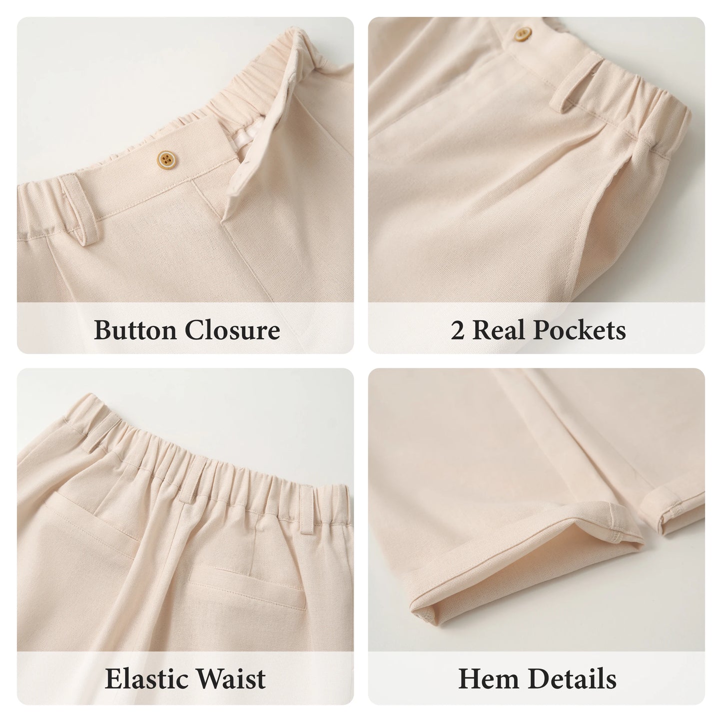 Children’s 4-Piece Linen Suit – Perfect for Weddings & Parties