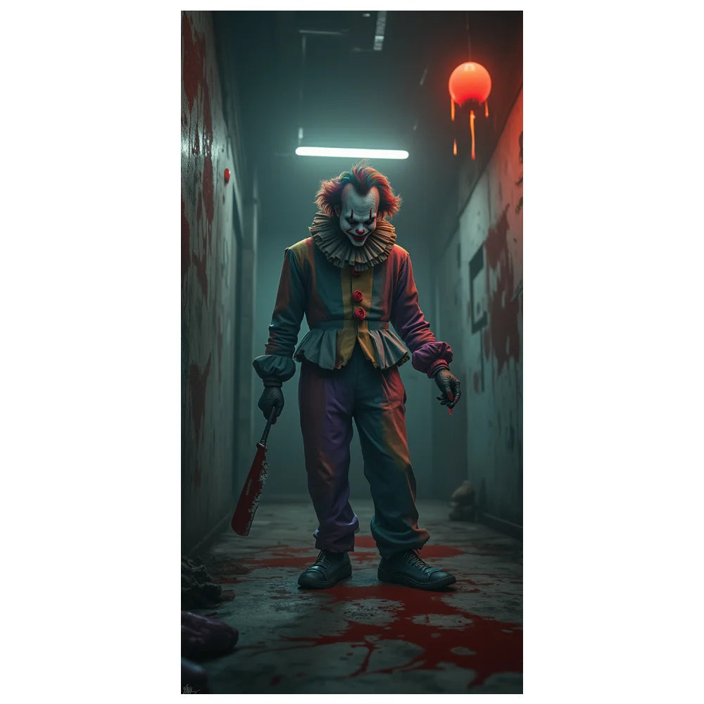 Halloween Door Banner – Scary Moon Night & Cemetery Scene