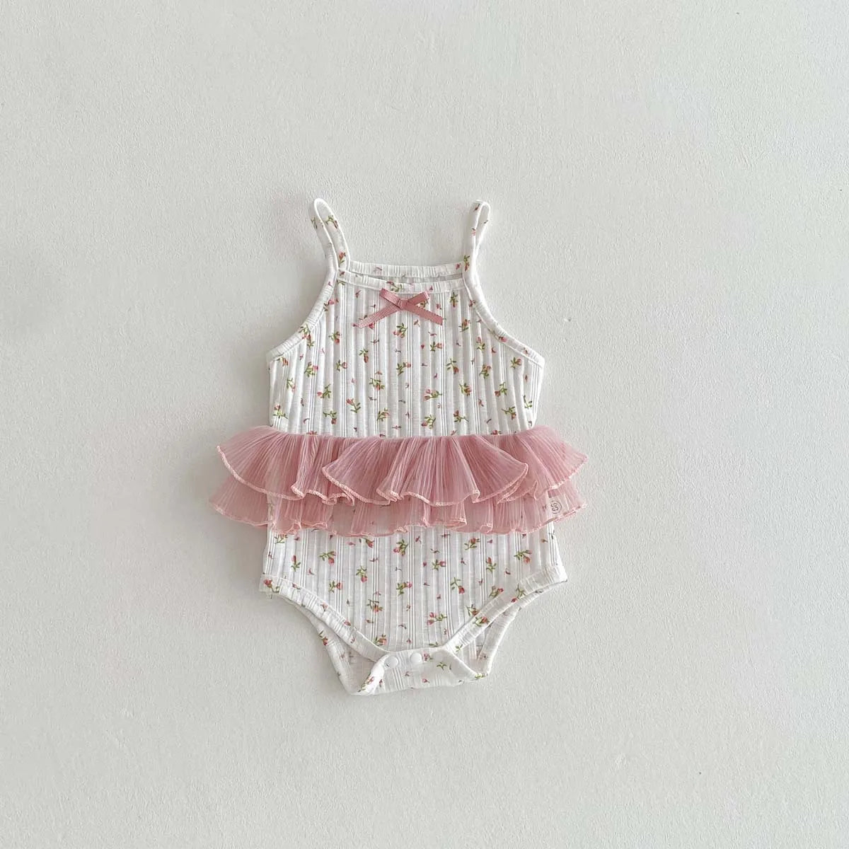 Baby Girl Floral Lace Romper Summer Outfit