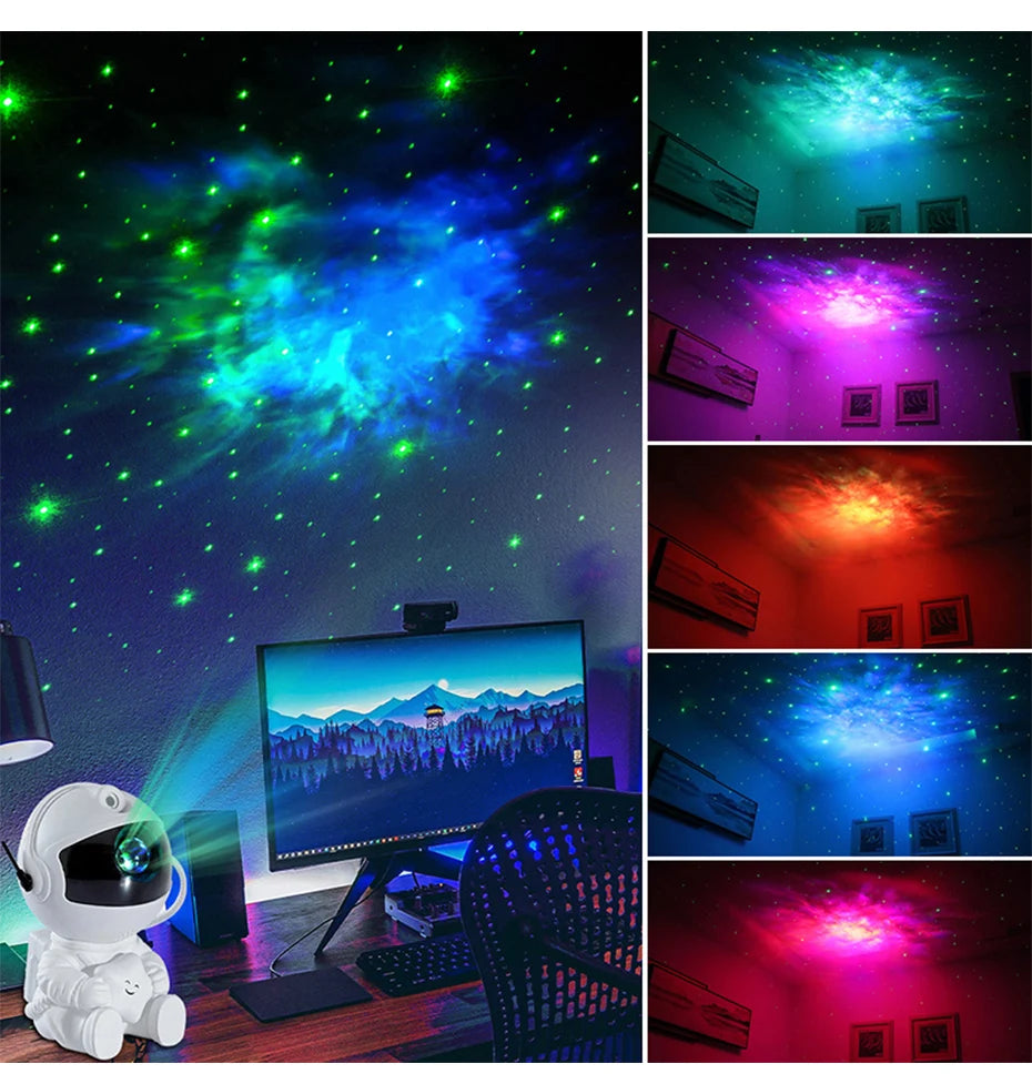 Galactic Astronaut Star Projector: Transform Your Room into a Nebula