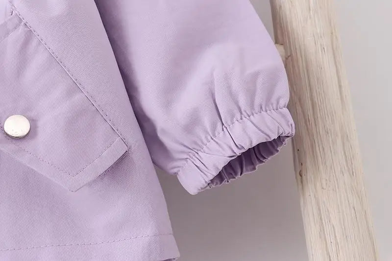 Baby Girls’ Outerwear – Cute Rabbit Hood & Casual Fit