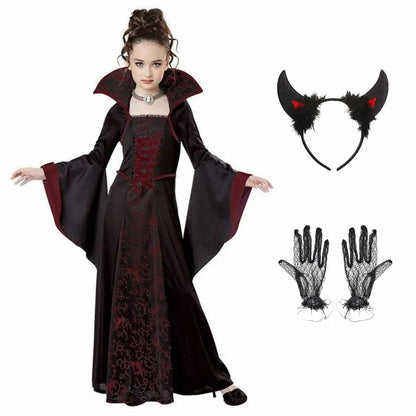 Girls Vampire Halloween Costume – Gothic Tutu Dress