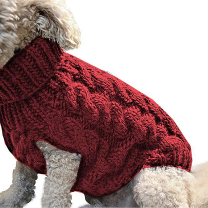 Cozy Pet Sweater – Warm Knitted Clothes for Dogs & Small Pets