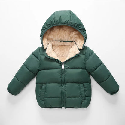 Plush Warm Outerwear – Boys & Girls Winter Jacket