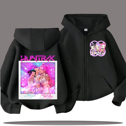 Kpop Demon Hunters Cartoon Jacket – Stylish Hoodie for Children