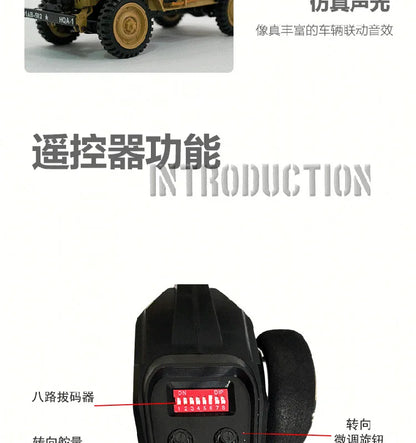 1:14 RC Military Car – HG4-58 4WD Electric Off-Road Model