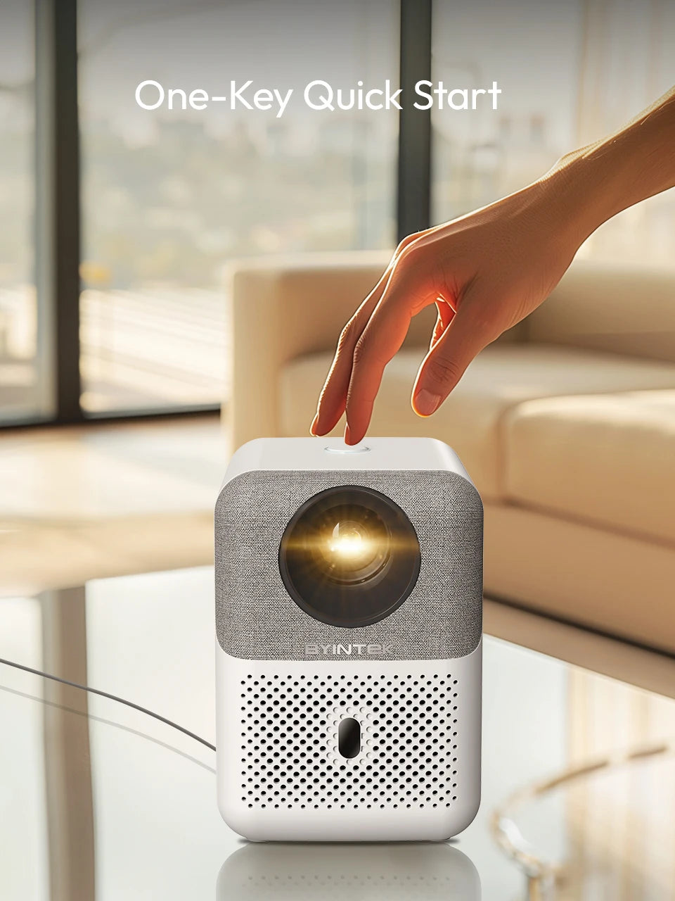 BYINTEK LOVE U4: 4K Smart Mini Projector for Wireless Home Cinema
